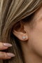 Heliophilia Silver Pendientes de Plata de Ley 925 con Baño de Oro Rosa y Circón